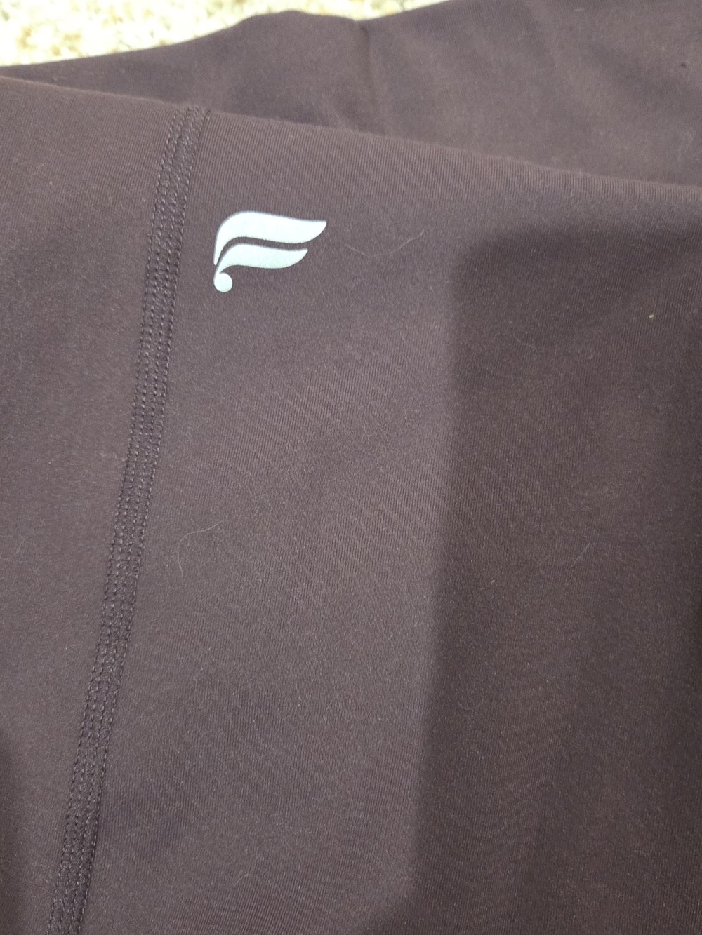 Fabletics Deep Plum PureLuxe Leggings with Matching Sports Bra